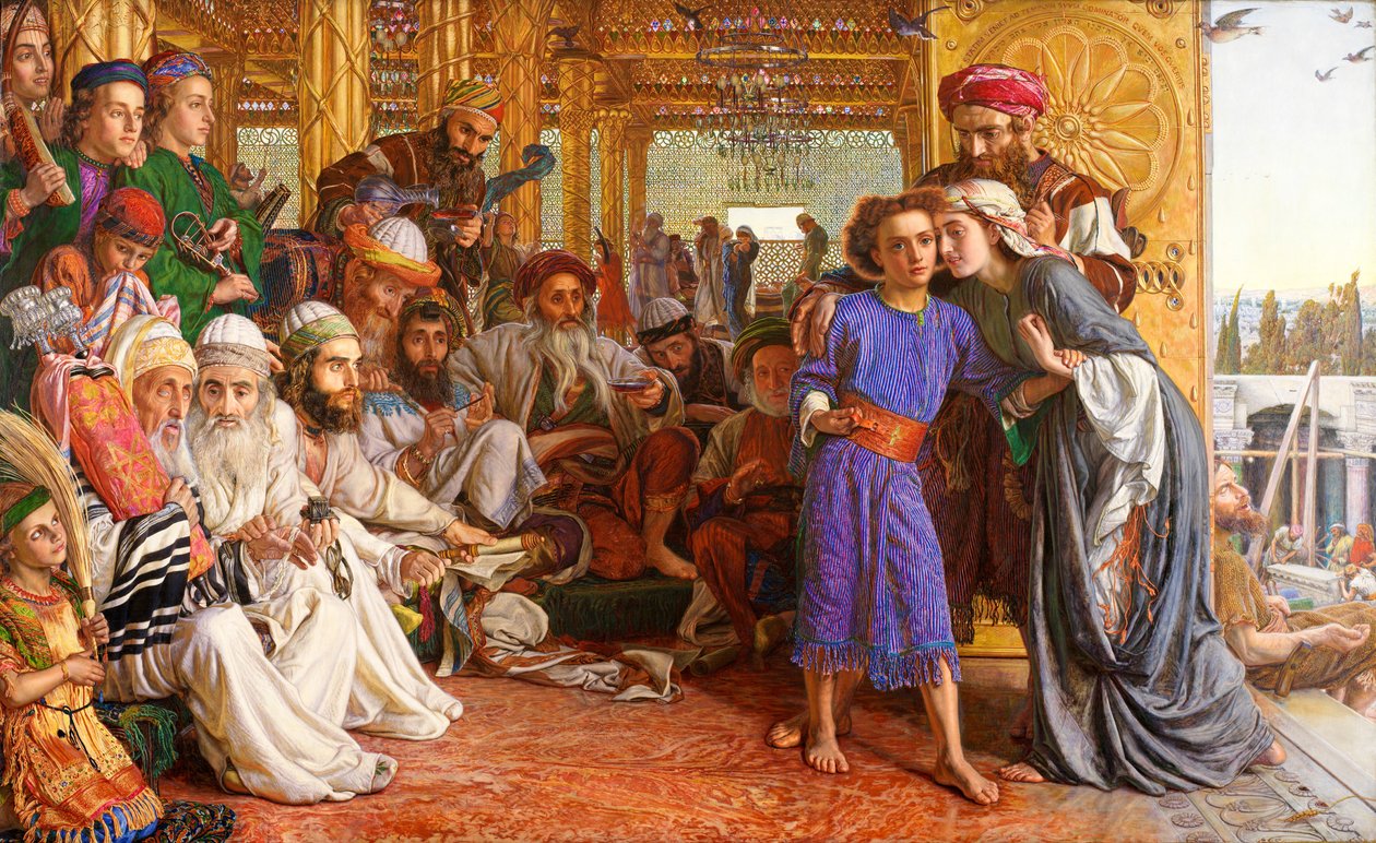 Upptäckten av Frälsaren i templet av William Holman Hunt