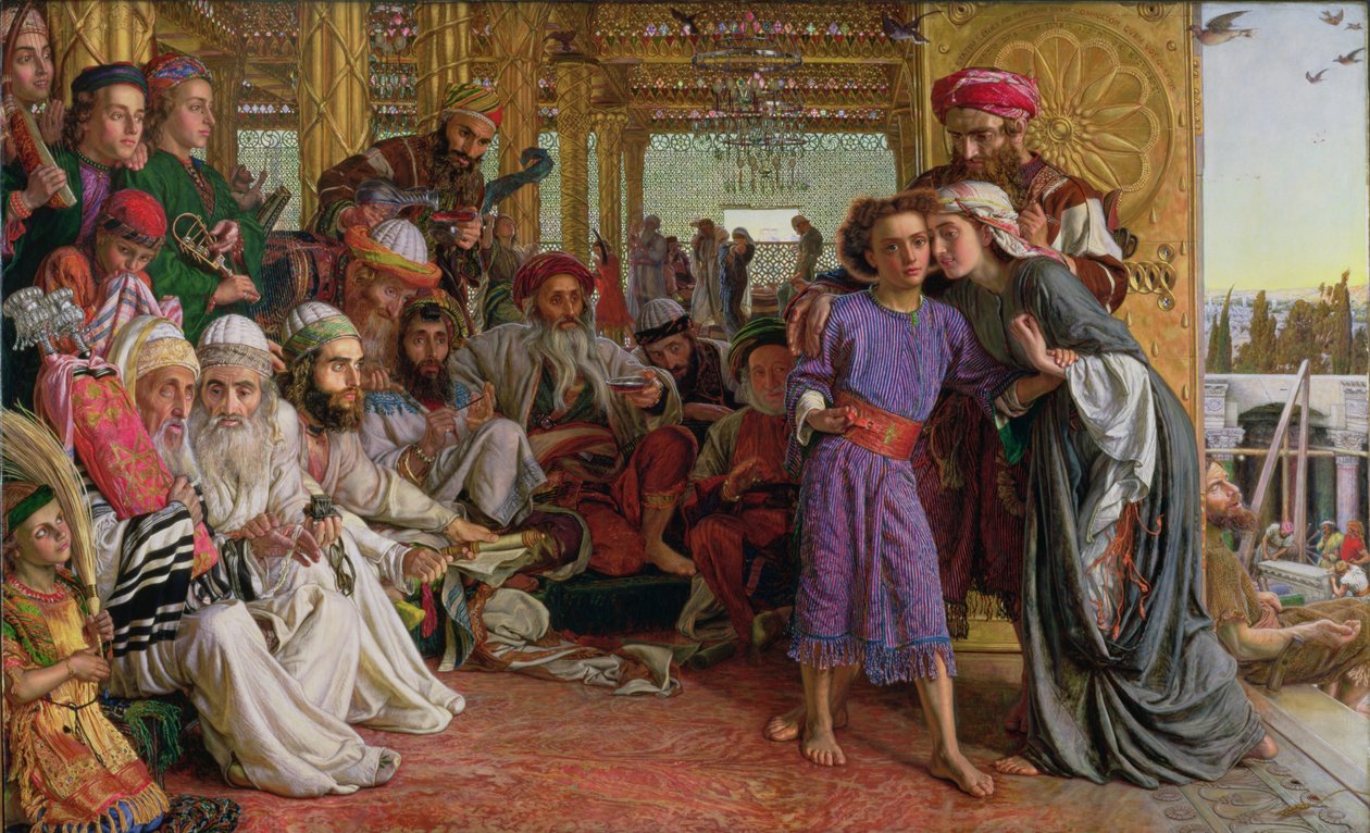 Att hitta Frälsaren i templet av William Holman Hunt
