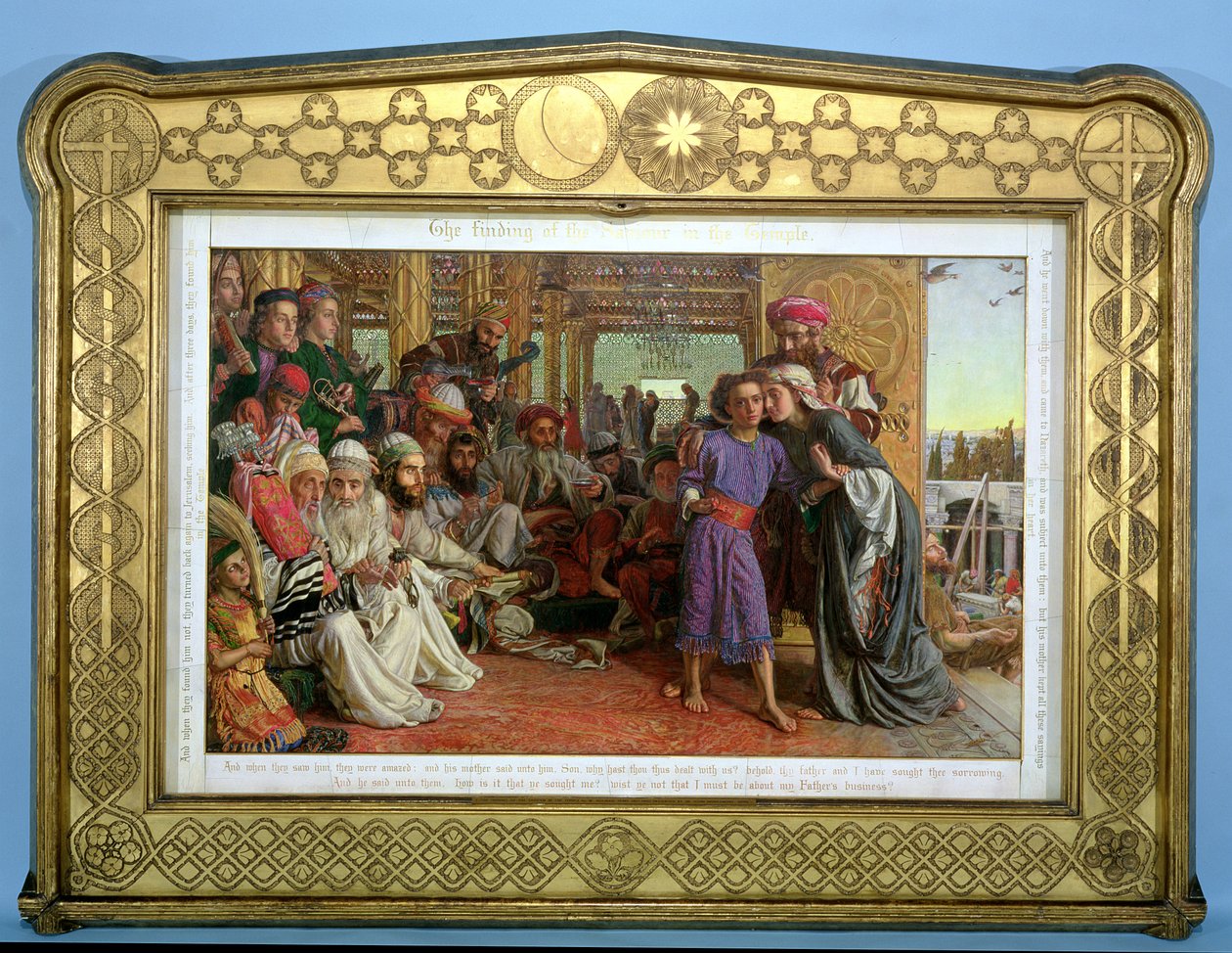 Hittade Frälsaren i templet, 1855 av William Holman Hunt