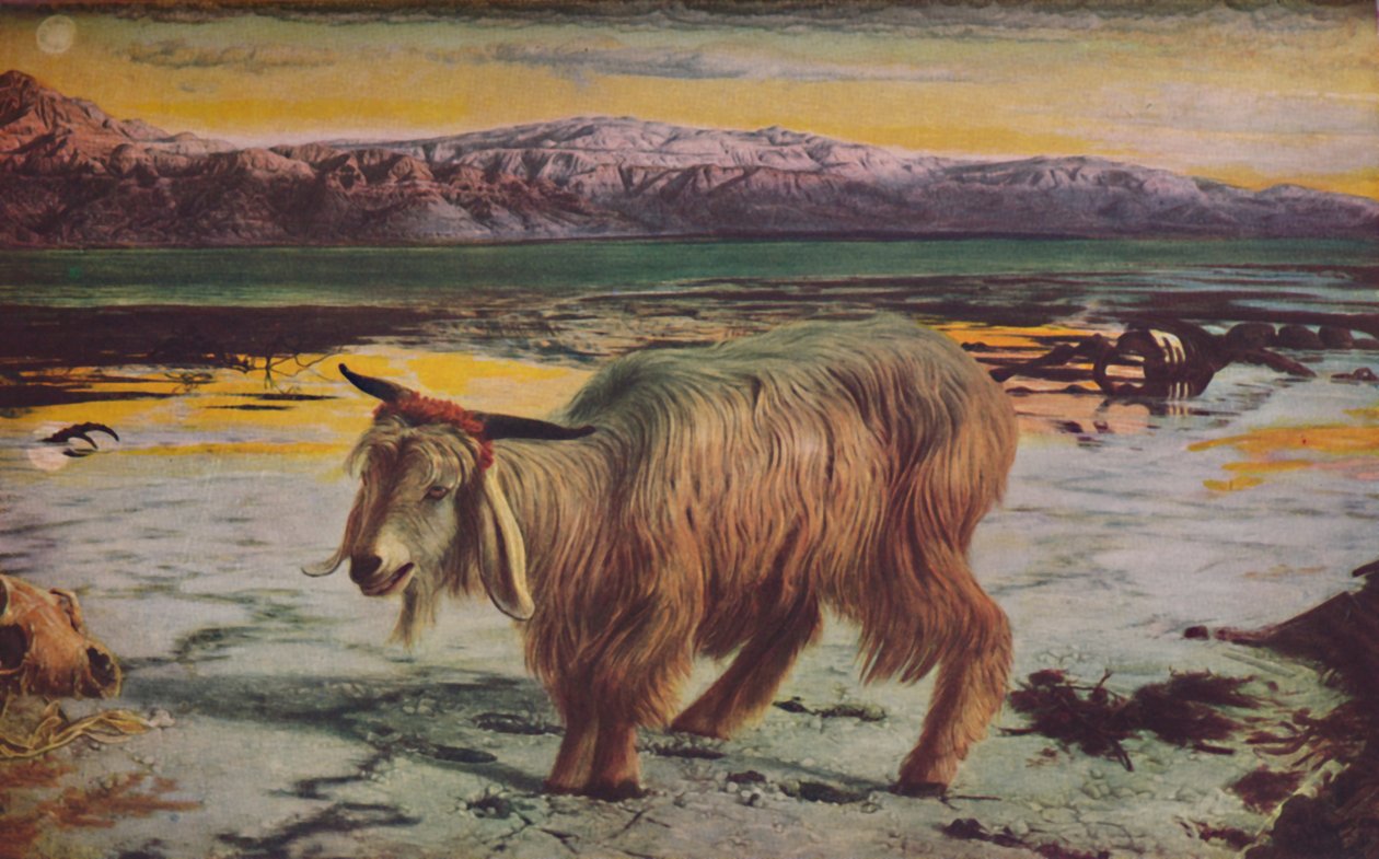 Syndbocken, 1856, c1950. av William Holman Hunt