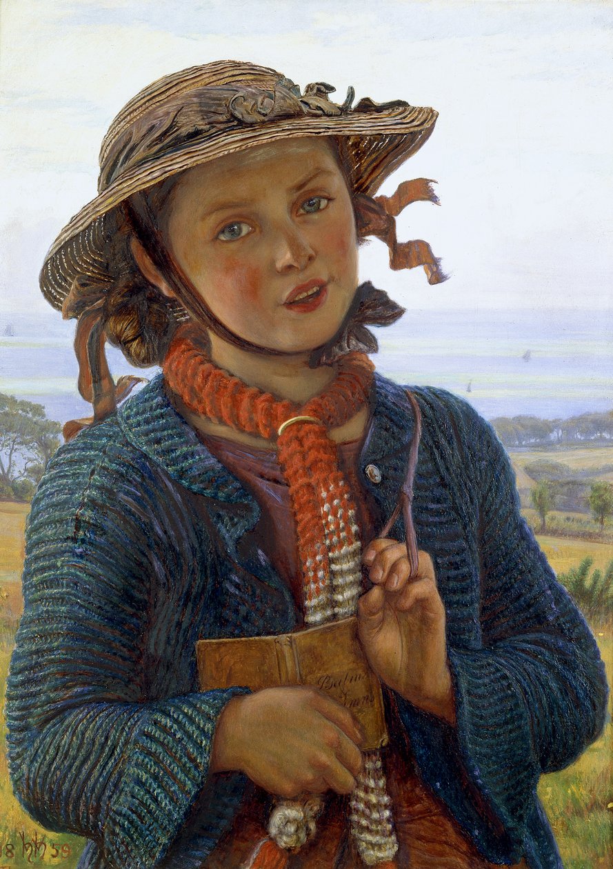 Skolflickans hymn, 1859 av William Holman Hunt
