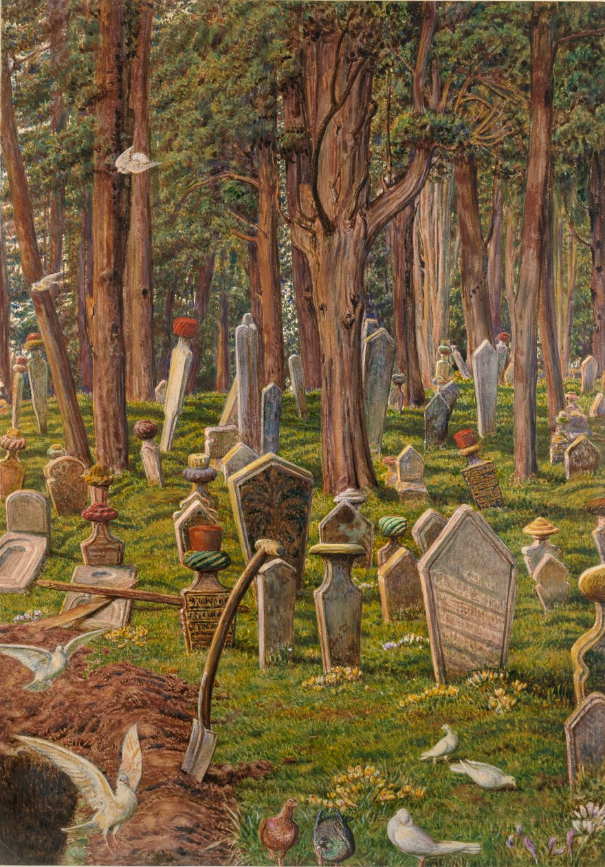 Den sovande staden: kyrkogården i Pera, Konstantinopel, 1856-1888 av William Holman Hunt
