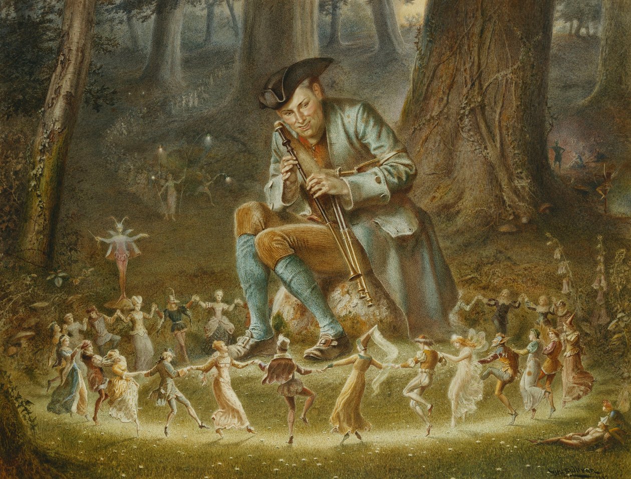 The Witched Piper, 1882 av William Holmes Sullivan