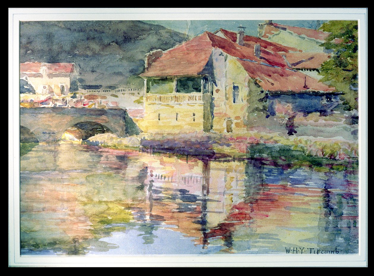 Continental Township på en flod av William Holt Yates Titcomb