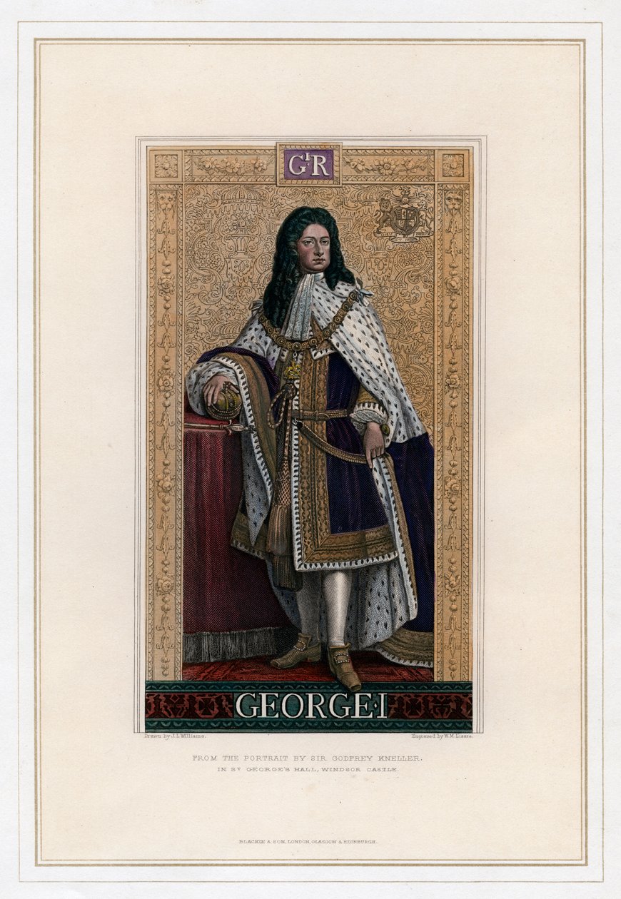 George I, kung av Storbritannien av William Home Lizars