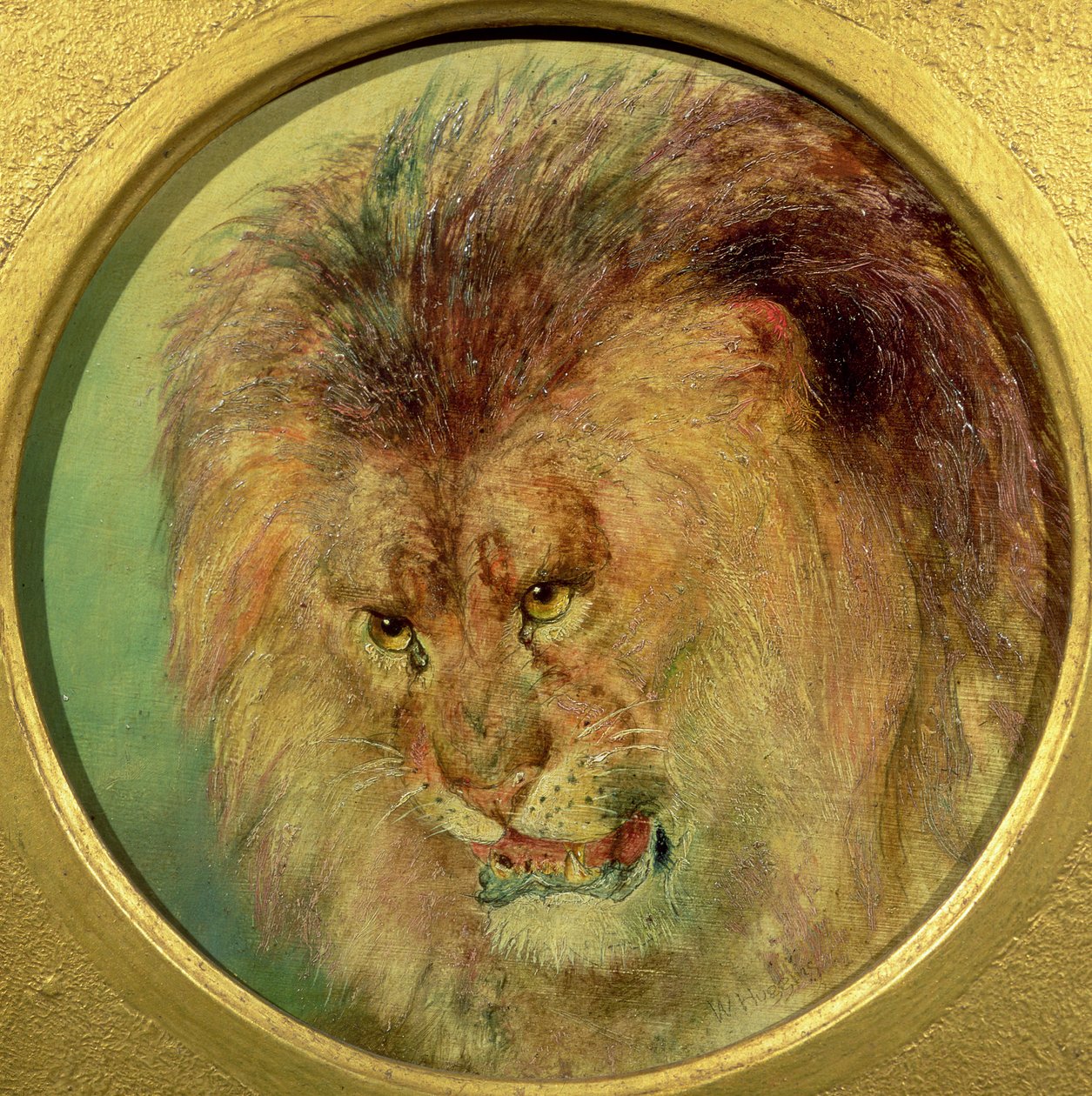Studie av ett lejon av William Huggins
