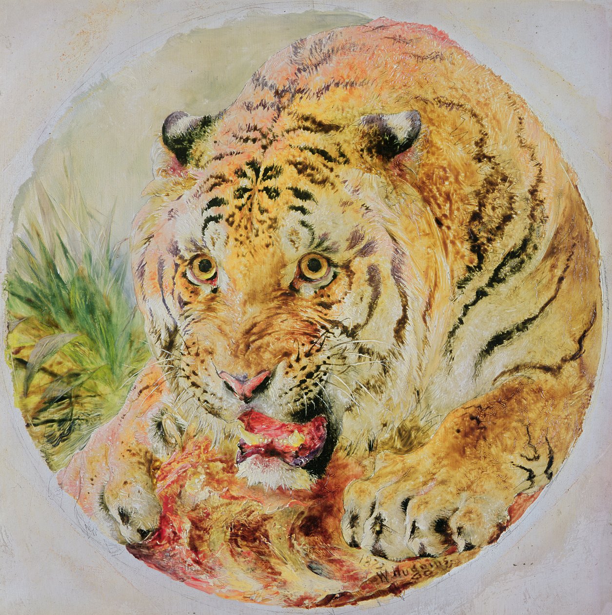 Tigerhuvud av William Huggins