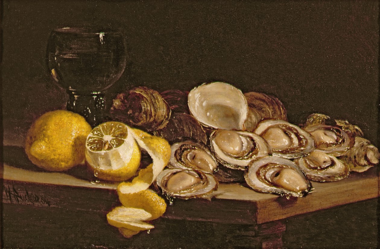Studie av ostron, 1884 av William Hughes