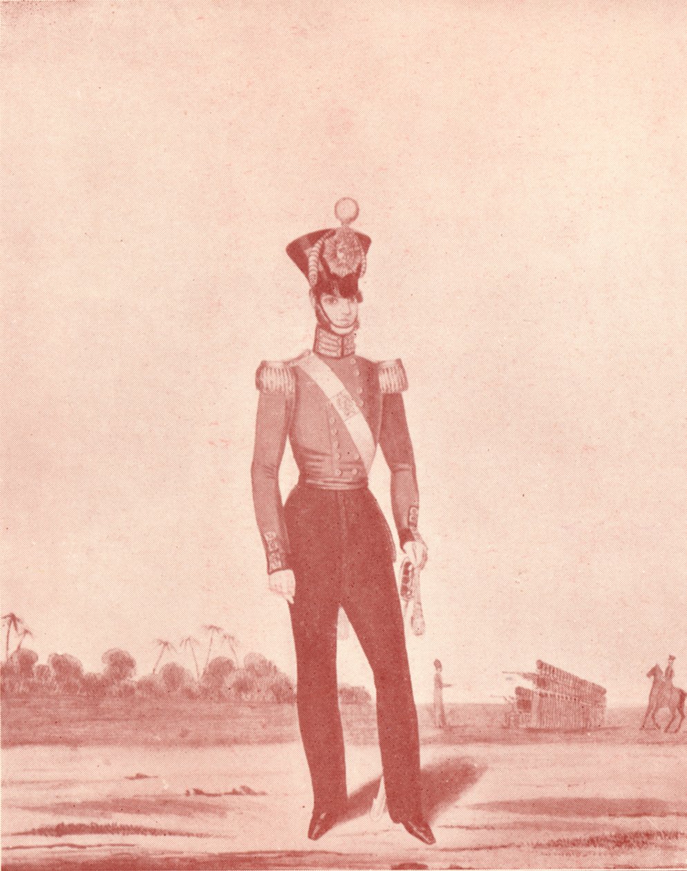 Officerare för Madras Army Infantry on the Line, c1837-1843, 1909 av William Hunsley