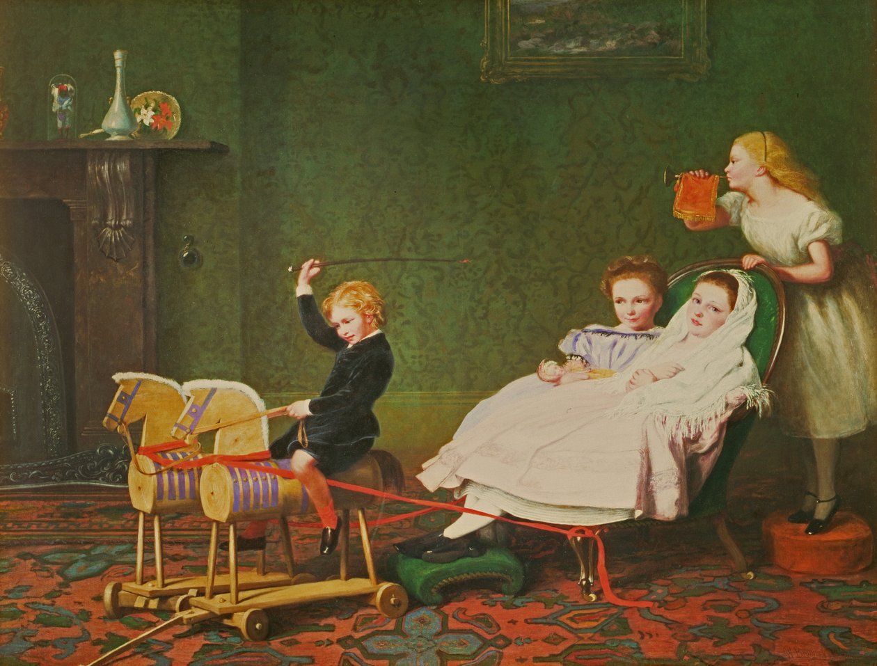 En vagn till balen, 1868 av William III Bromley