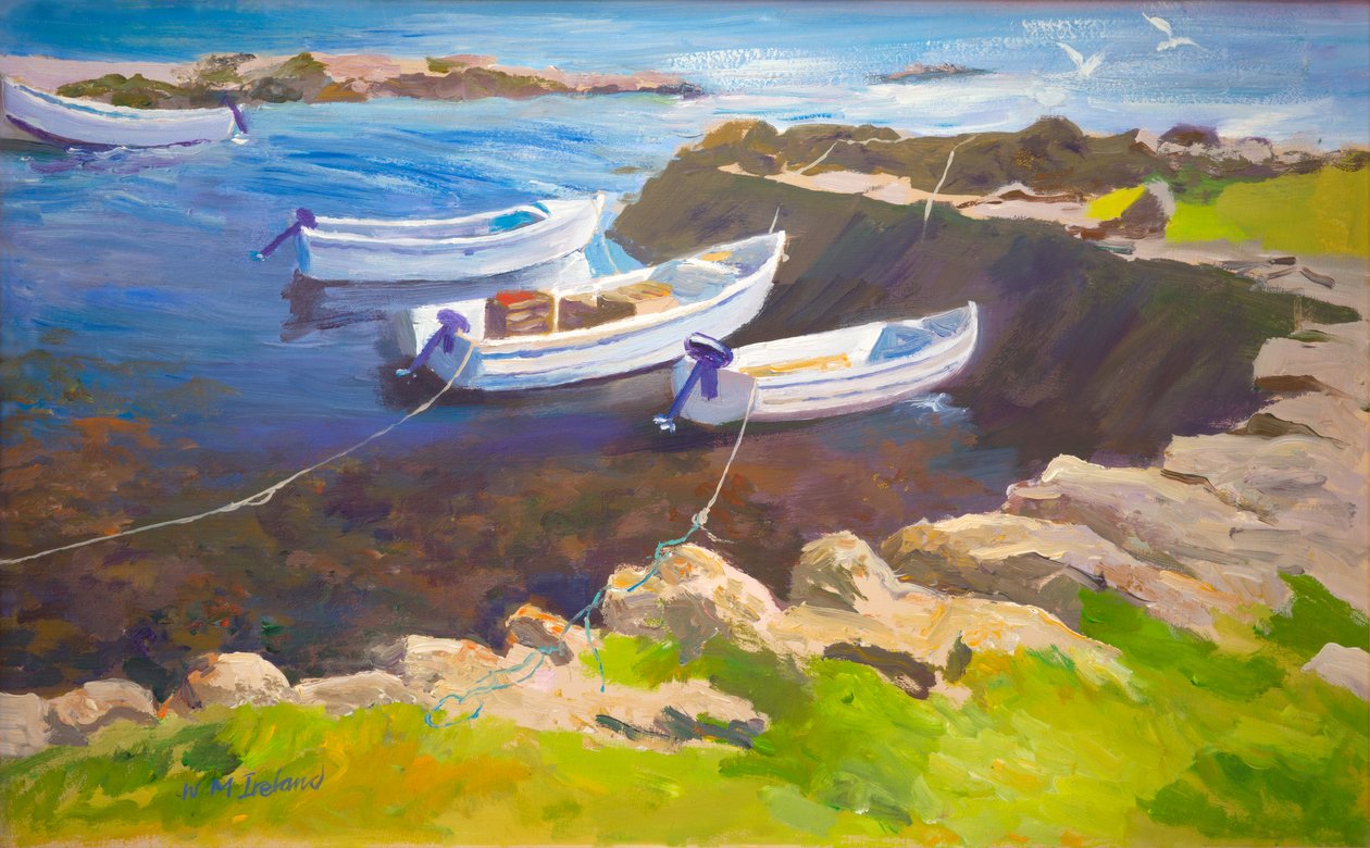 Rocky harbor (olja ombord) av William Ireland