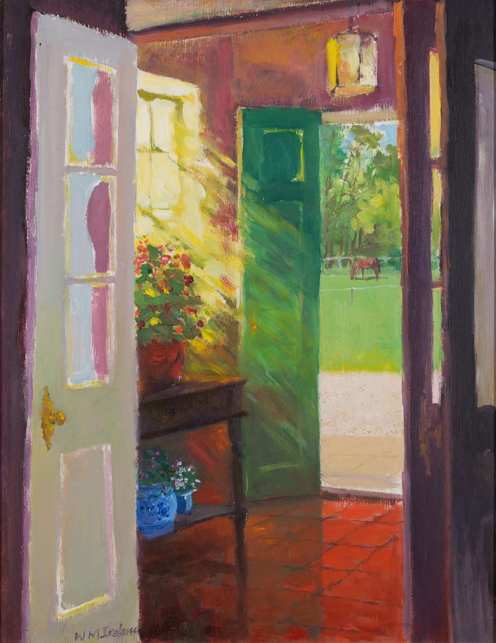 The Paddock, 2001 (olja ombord) av William Ireland