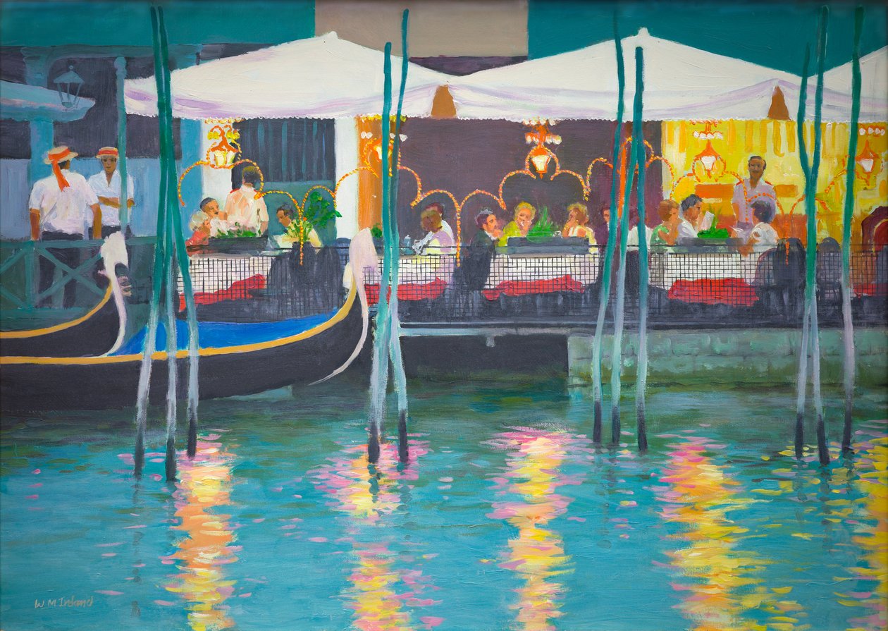 Venice Café (olja ombord) av William Ireland
