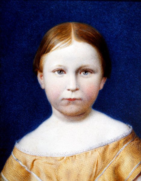 Porträtt av konstnärens dotter av William J. Webbe or Webb