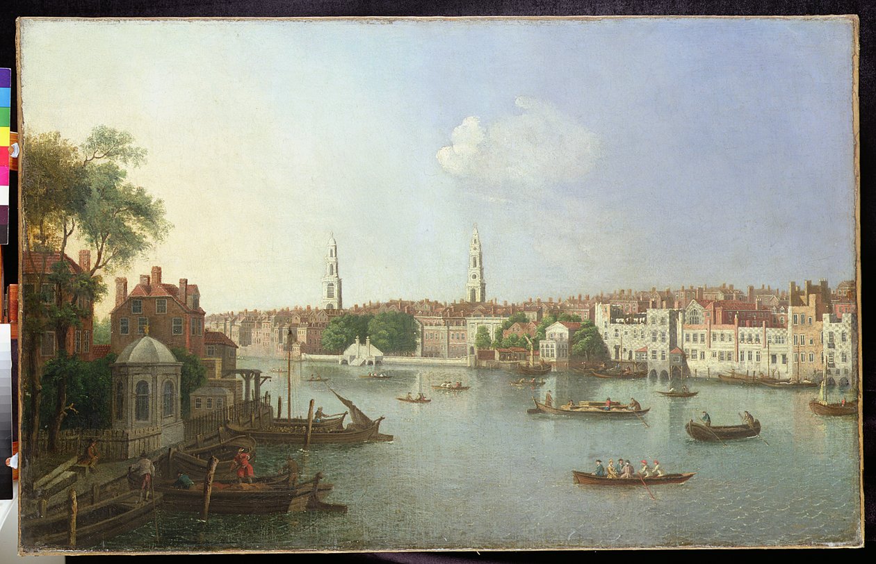 Somerset House (morgon), ca 1754-71 (olja på duk) av William James