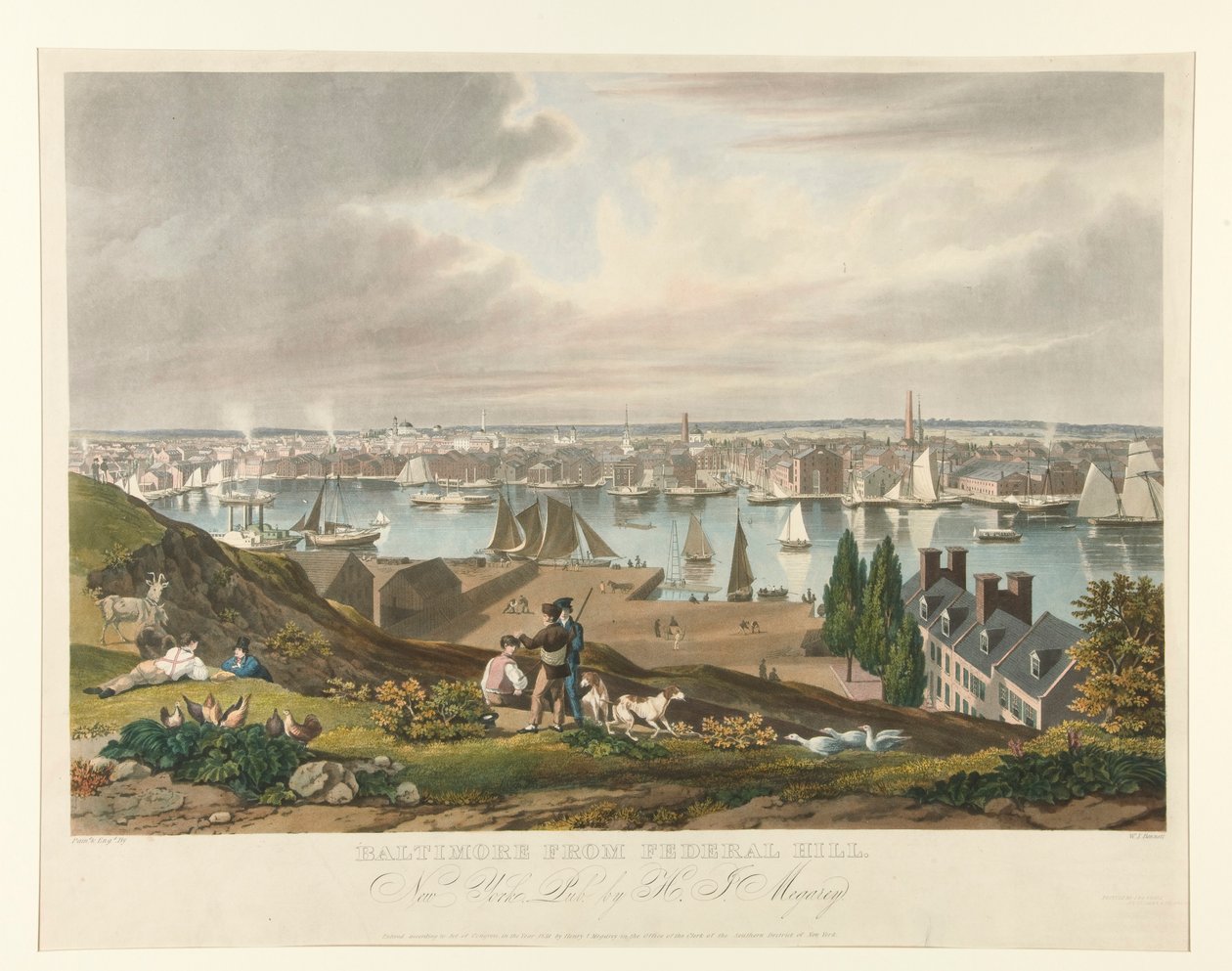 Baltimore Från Federal Hill av William James Bennett