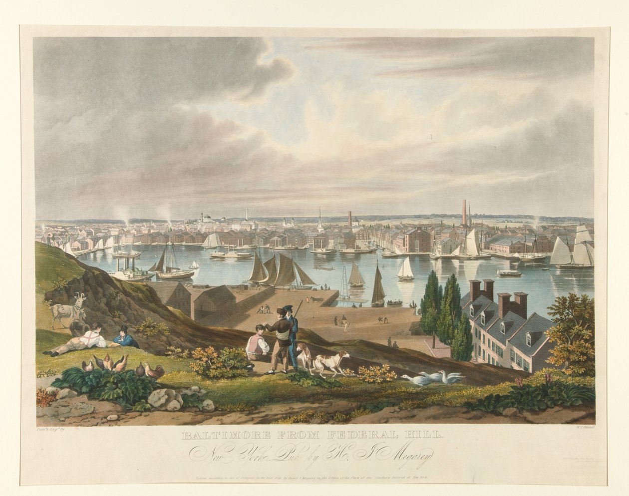 Baltimore från Federal Hill av William James Bennett