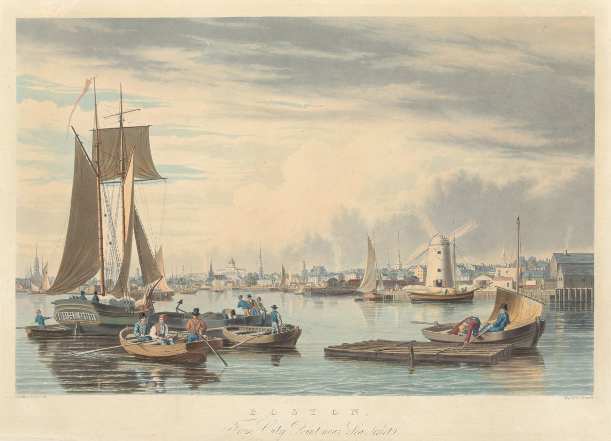 Boston: Från City Point nära Sea Street av William James Bennett