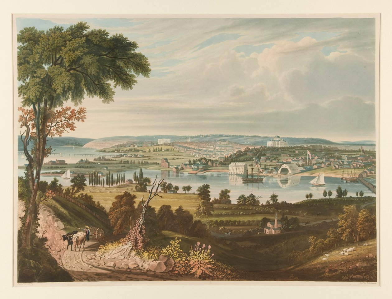 City of Washington från Beyond the Navy Yard av William James Bennett