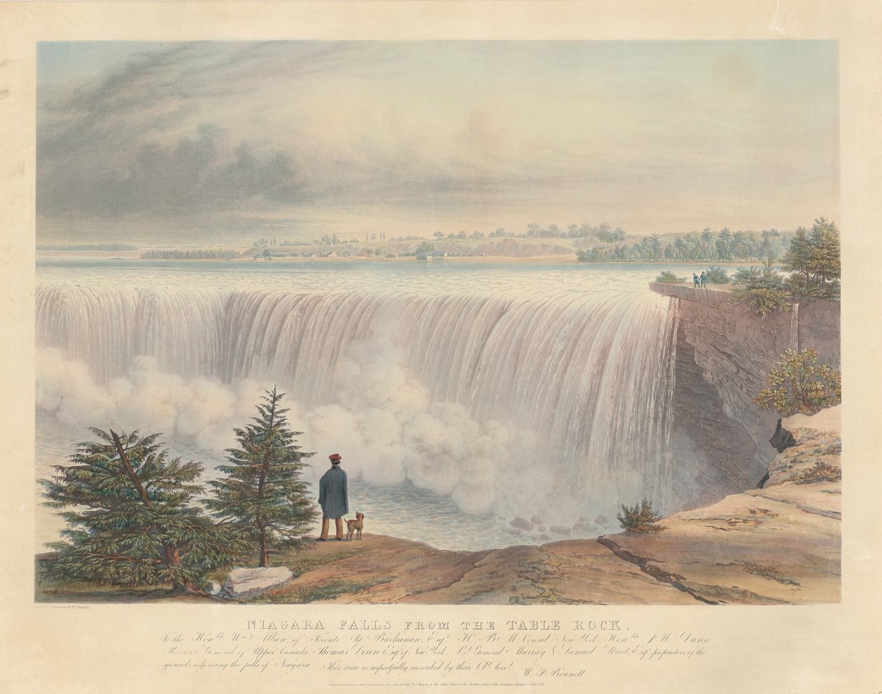 Niagarafallen från Table Rock av William James Bennett