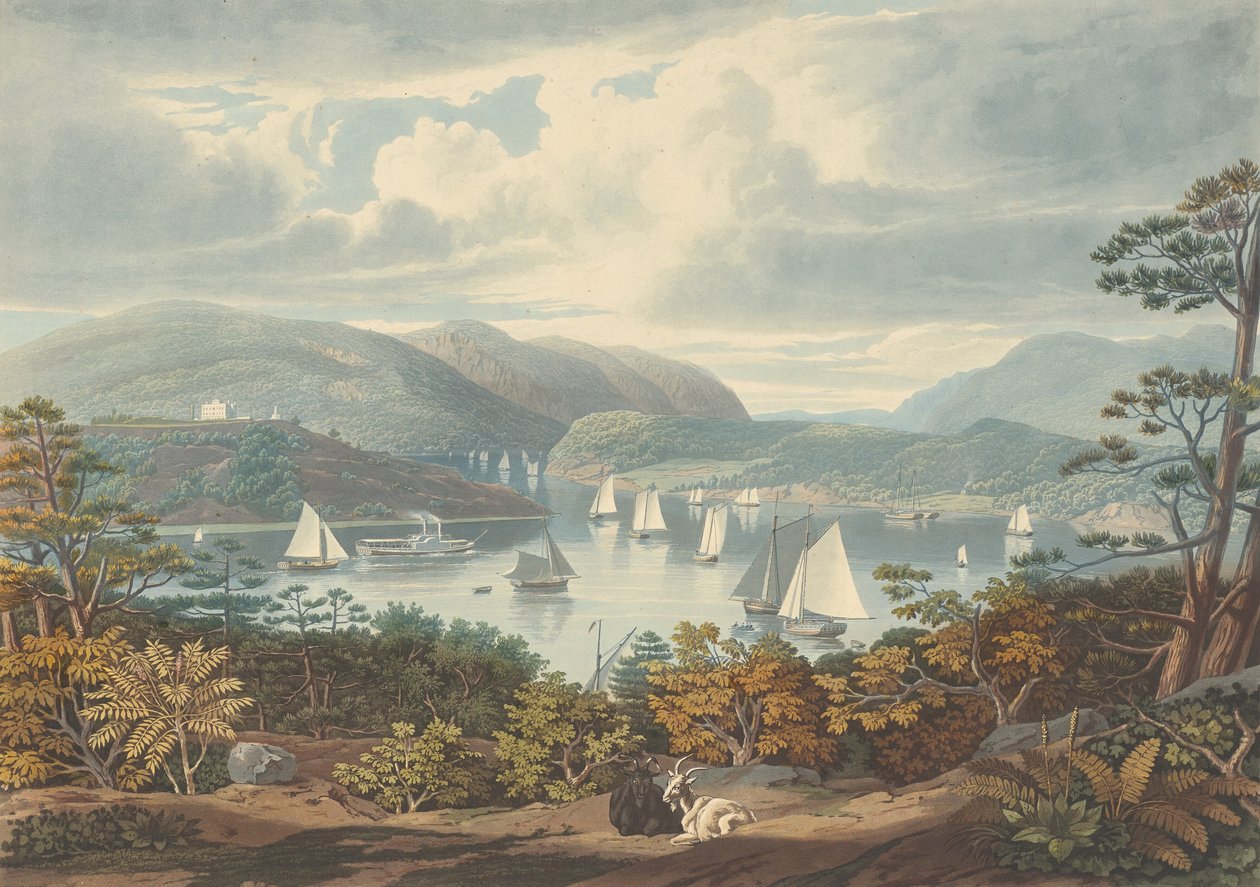 West Point, från Phillipstown, publicerad 1831. av William James Bennett