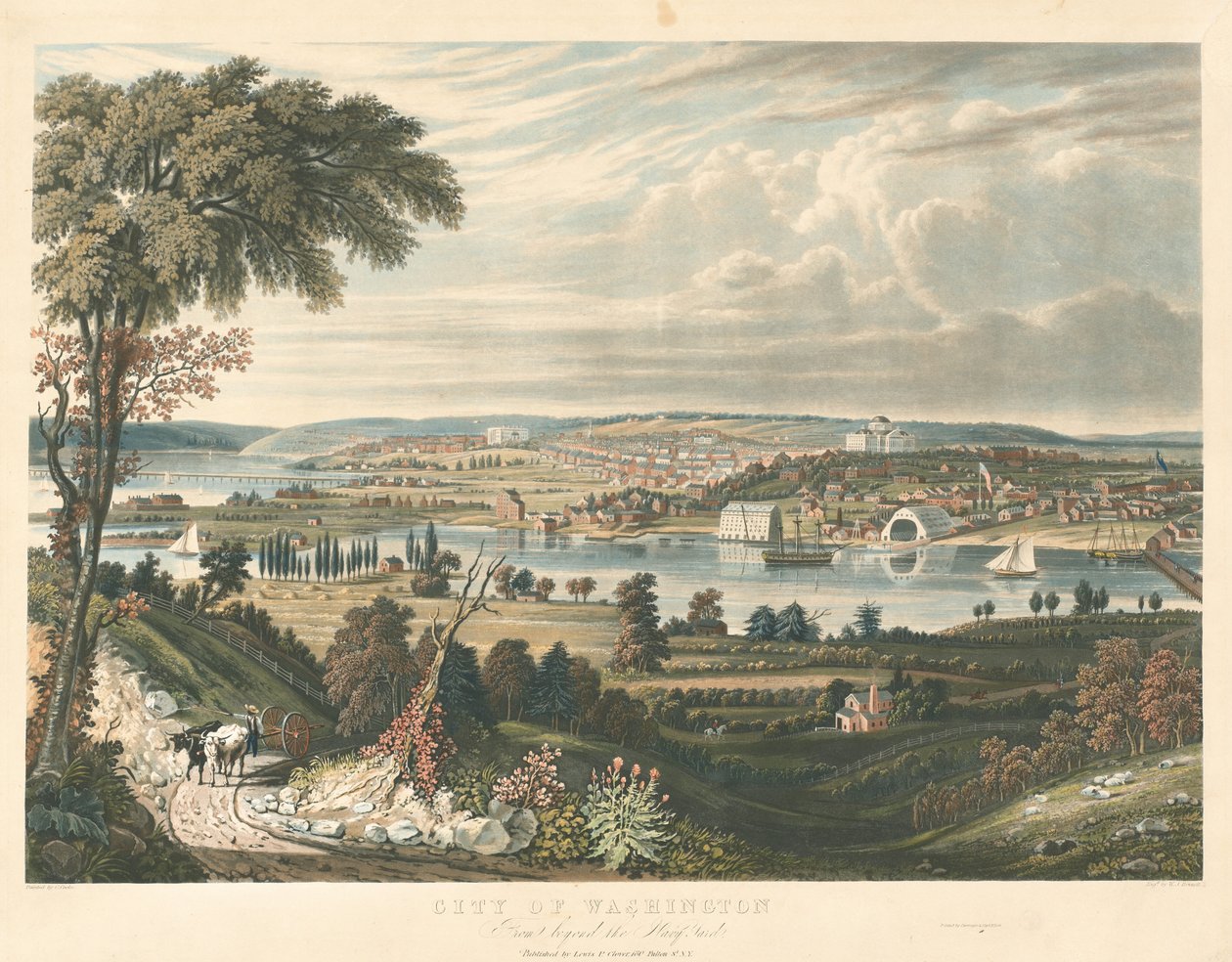 City of Washington: Från bortom Navy Yards av William James Bennett after George Cooke