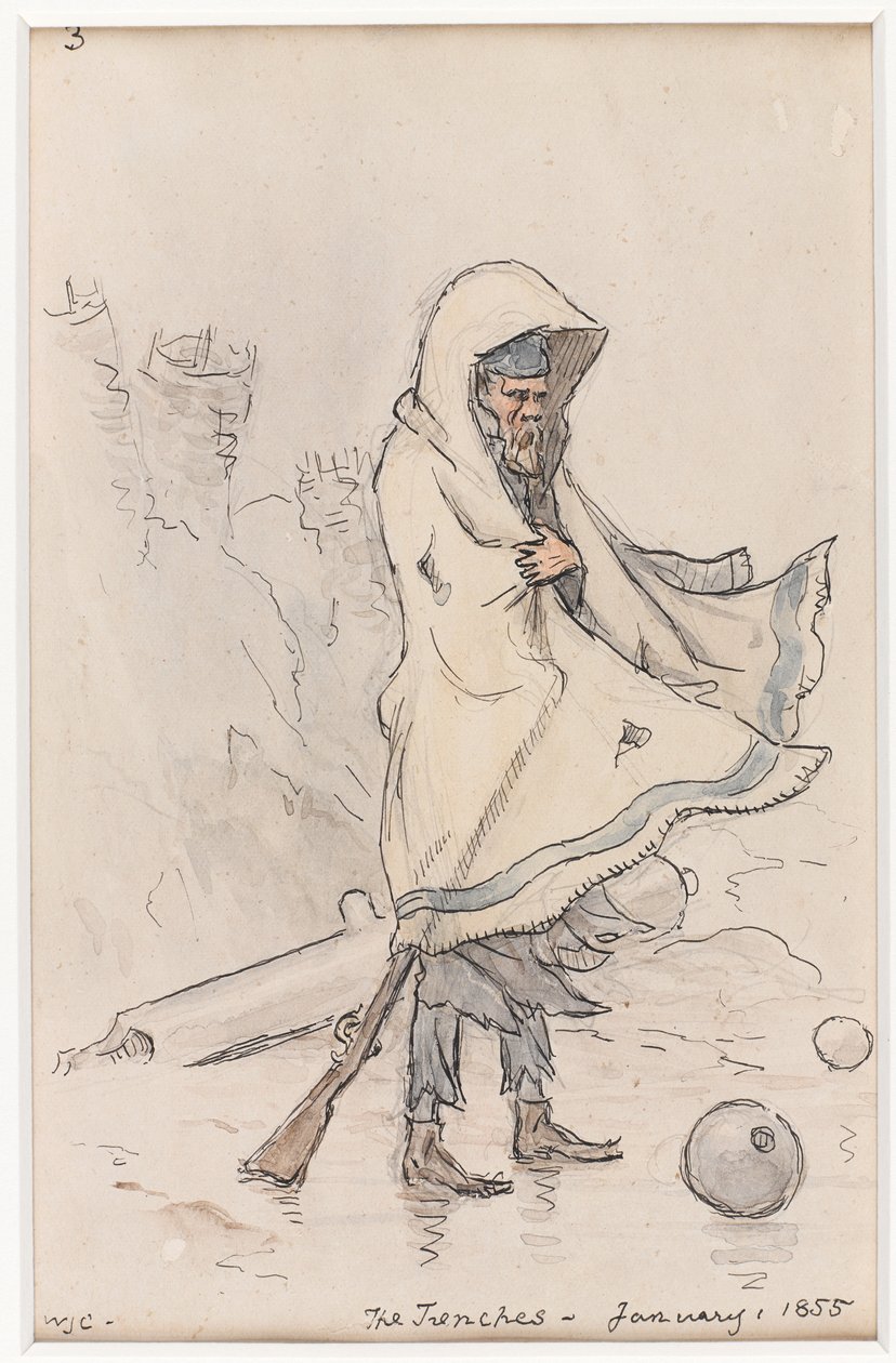 Skyttegravarna, januari 1855 (akvarell) av William James Colville
