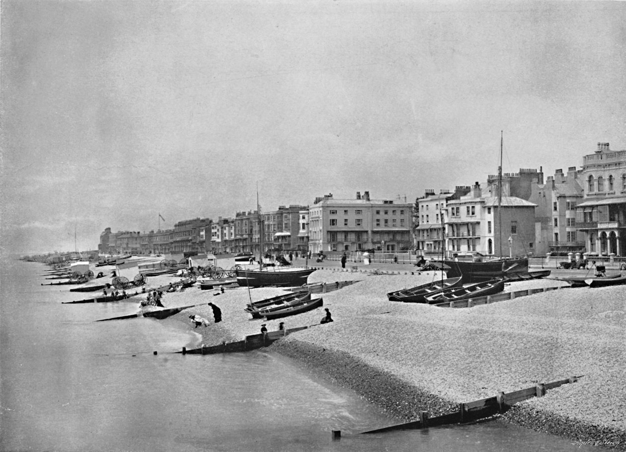 Paraden, Worthing, c1896 av William James Gardiner
