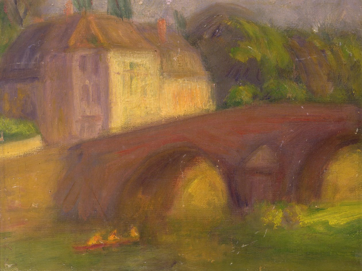 Bridge (olja på duk) av William James Glackens