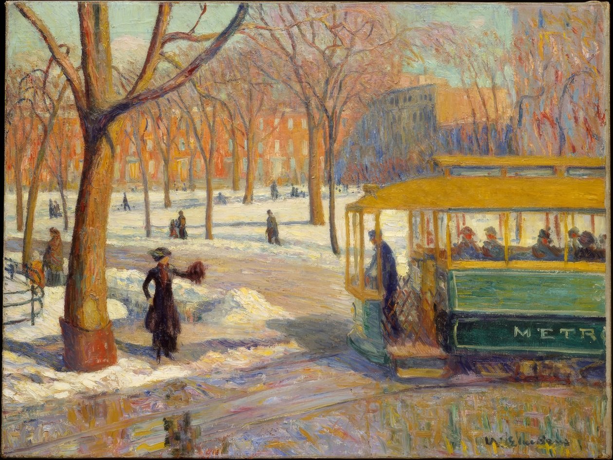 Den gröna bilen av William James Glackens