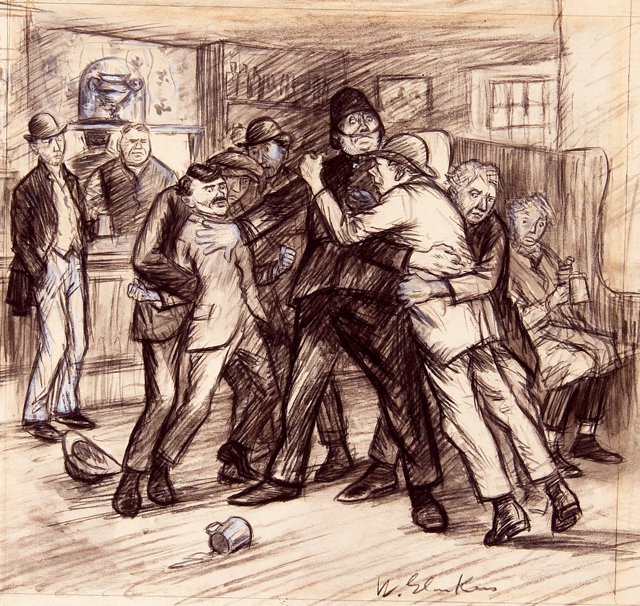 Det tog fyra av oss att hålla dem isär av William James Glackens