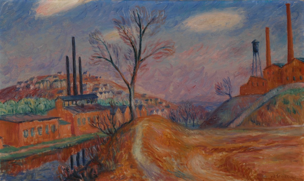 Landskap – Fabriker av William James Glackens