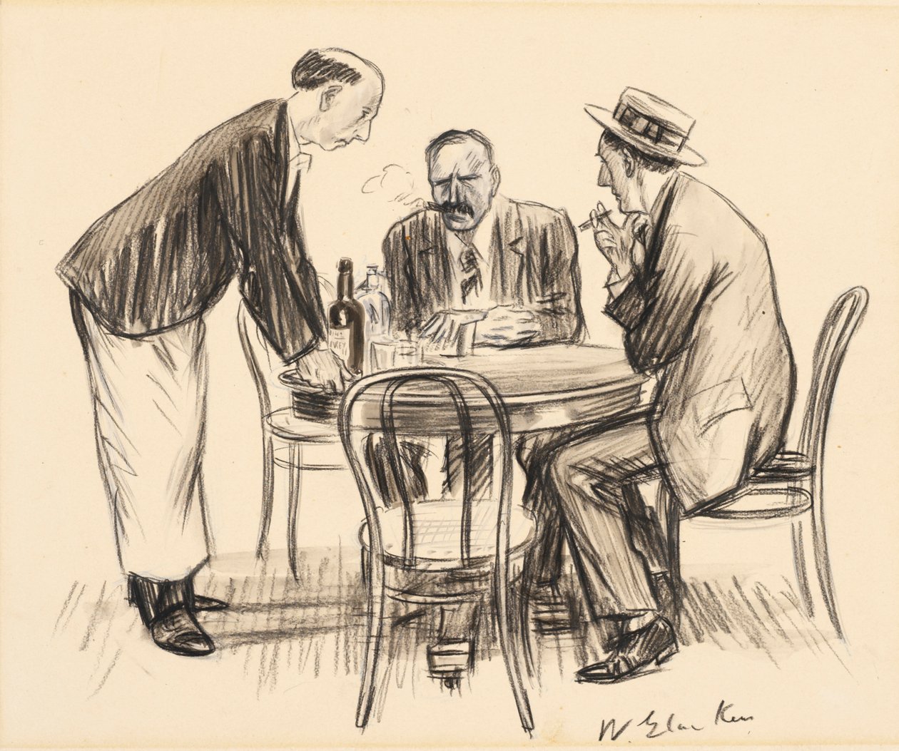 Aldrig mer, anmärkte han dystert av William James Glackens