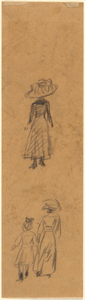 Skiss av figurer av William James Glackens