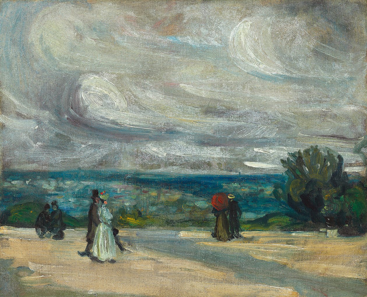 The Terrace (olja på duk) av William James Glackens