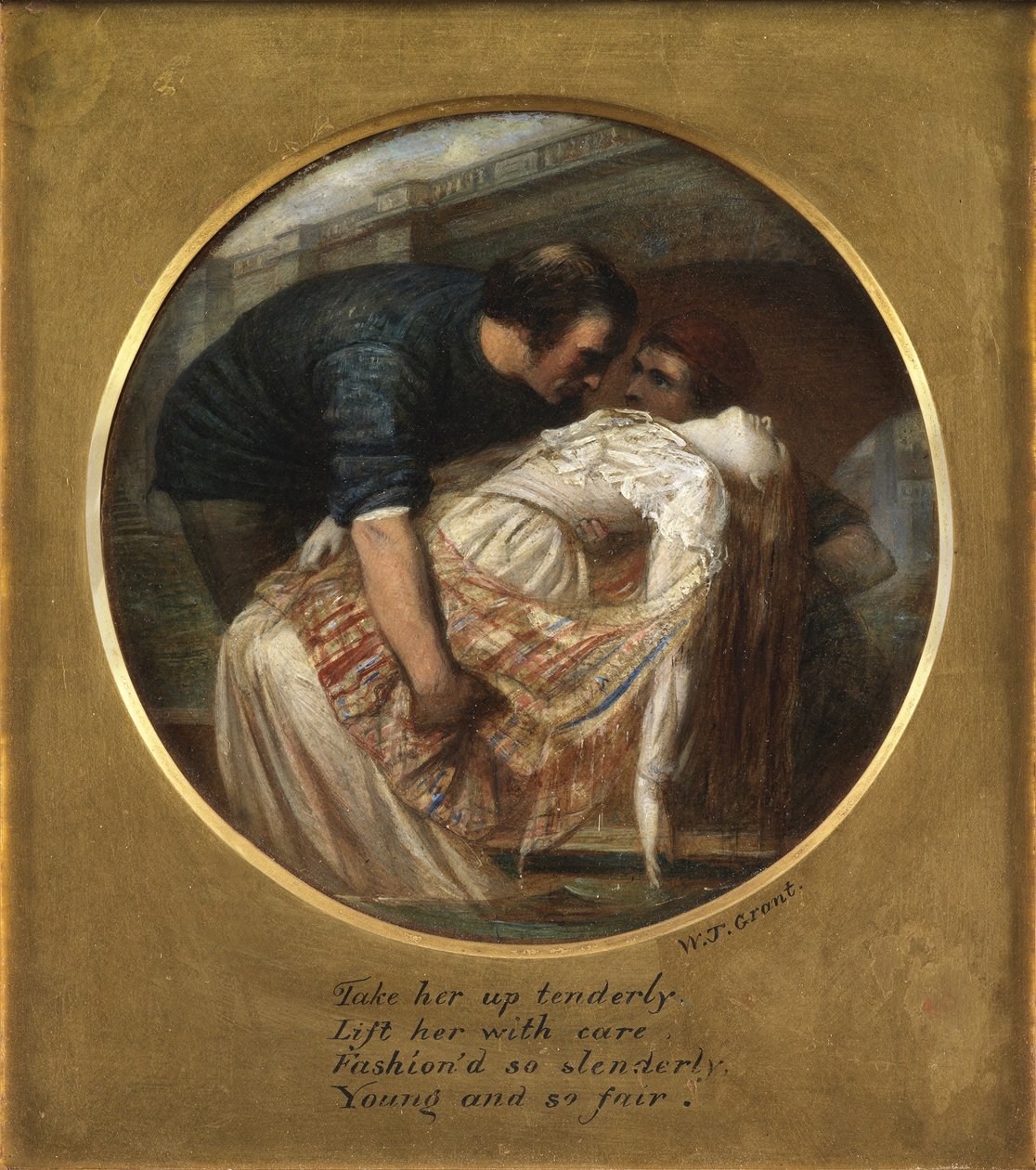Suckarnas bro (olja på panel) av William James Grant