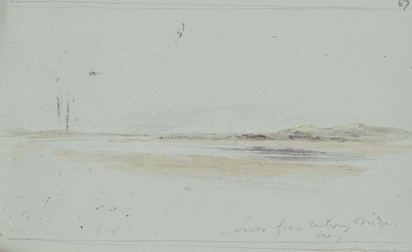 Sand från Duddon järnvägsbro av William James Linton