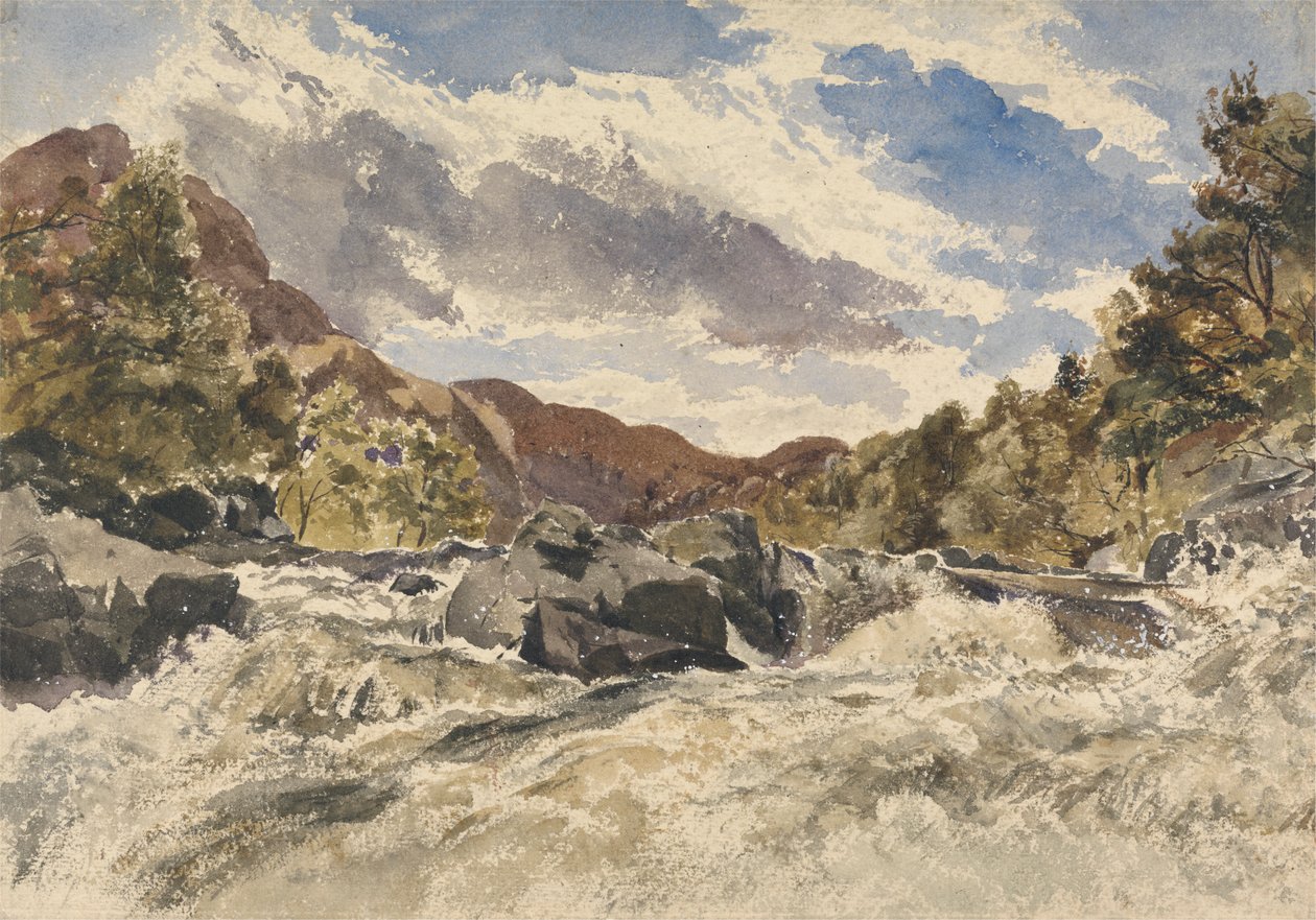En bergstorrent av William James Muller