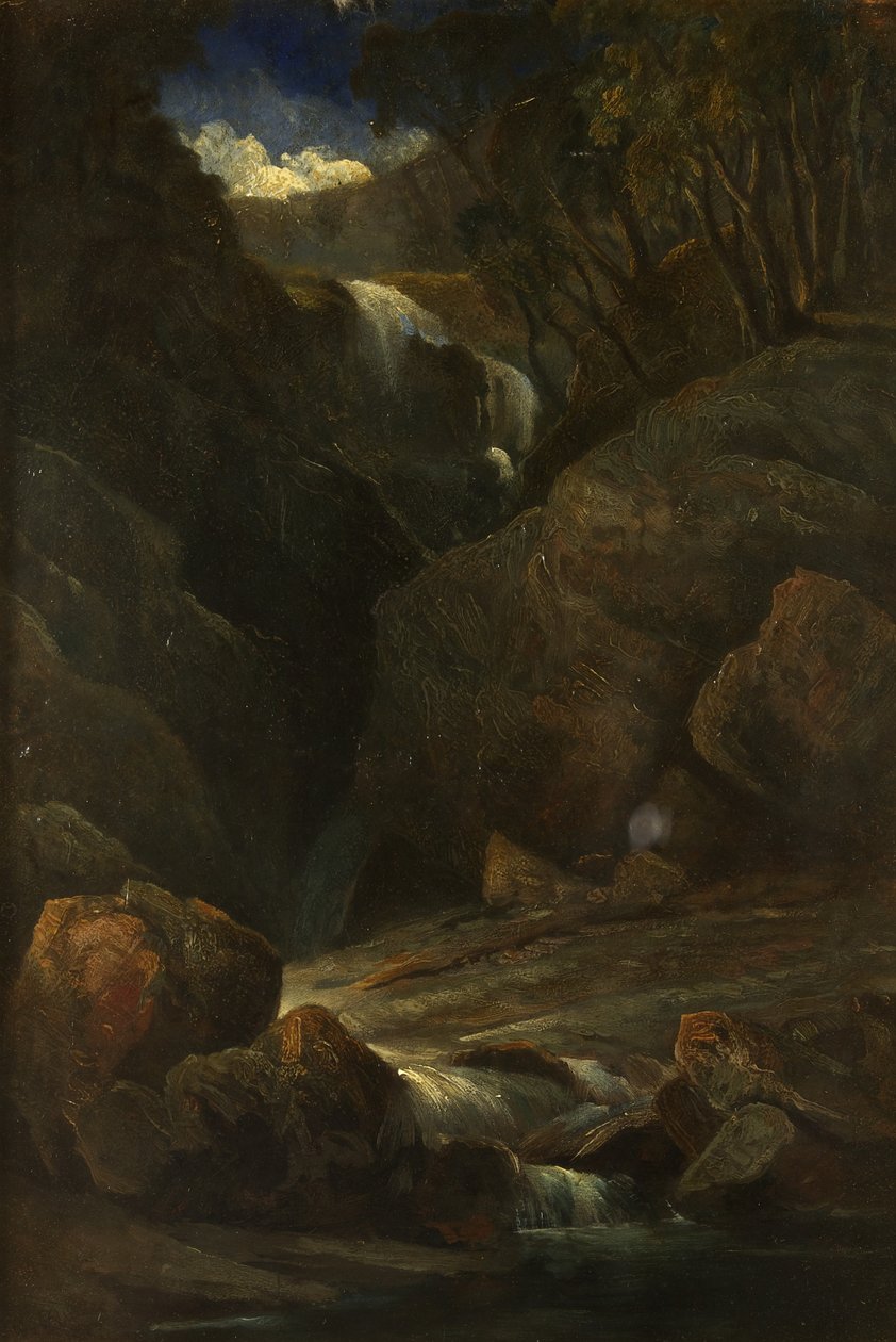 Ett vattenfall av William James Muller