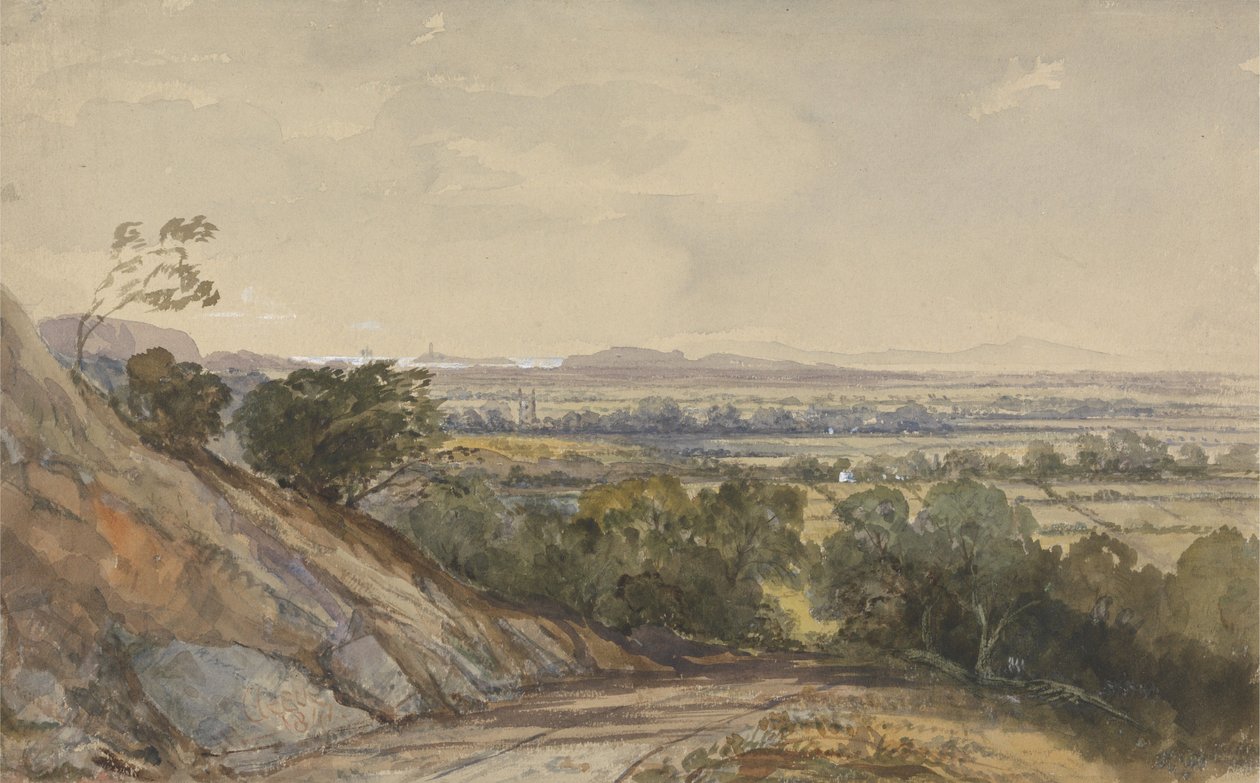 Cleeve, Somerset, med Bridgewater Bay i fjärran av William James Muller