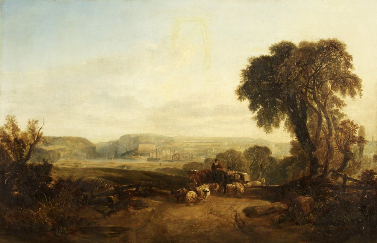 Clifton från Ashton Meadows, möjligen 1833 (olja på duk) av William James Muller