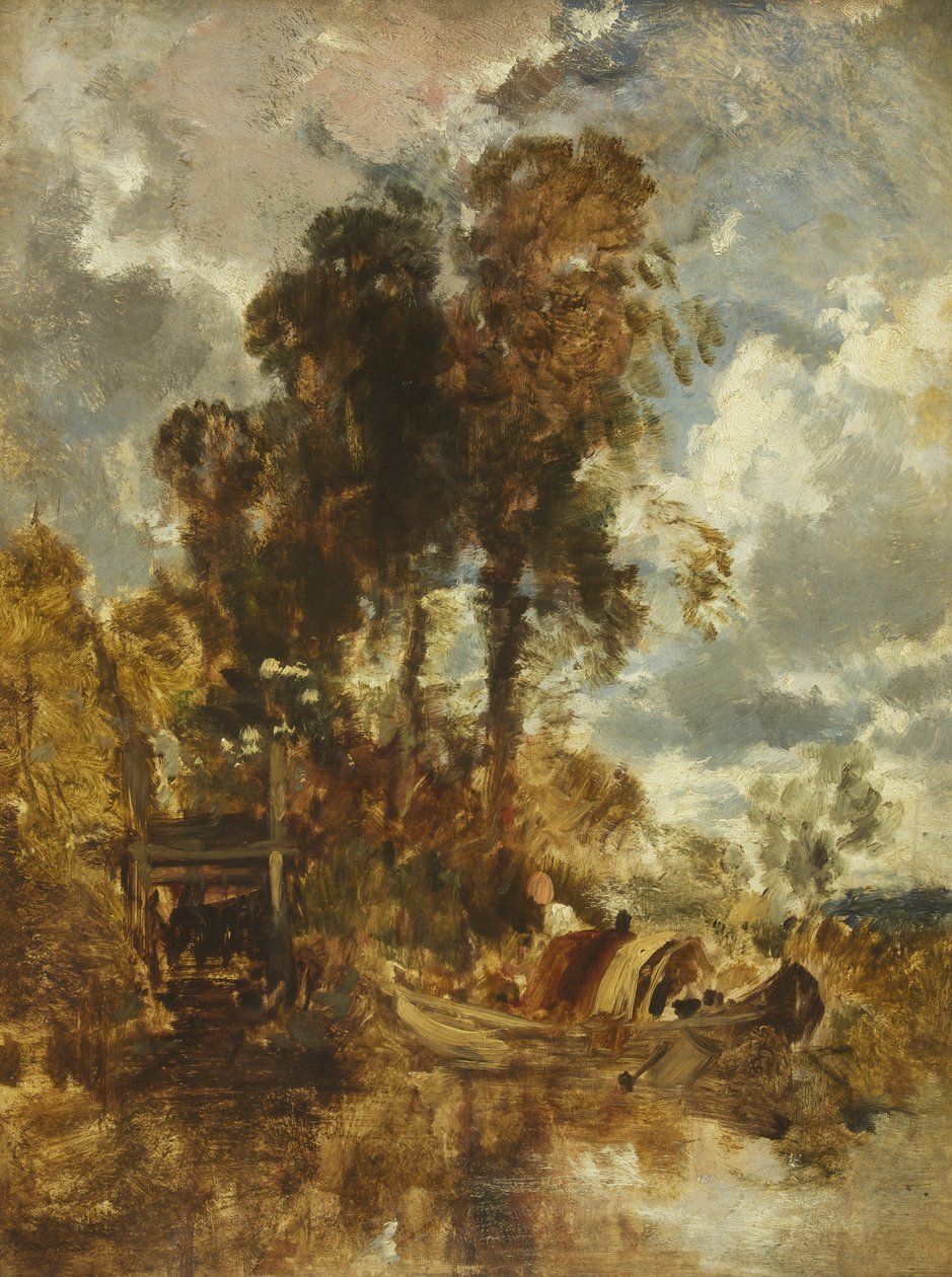 Ålkorgar på Themsen av William James Muller