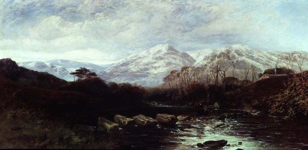 Omfattande flodlandskap av William James Muller