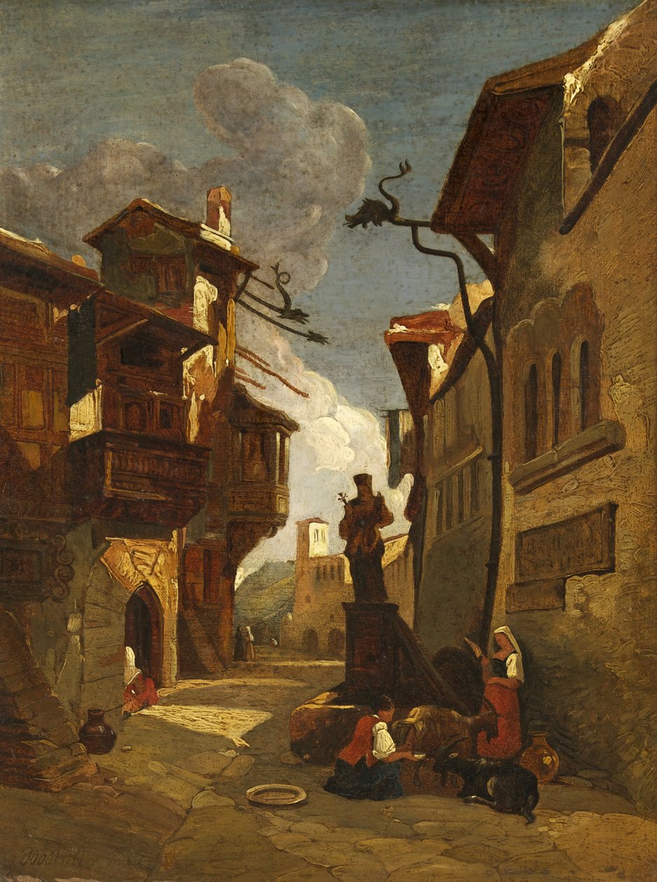 Italiensk gatubild av William James Muller