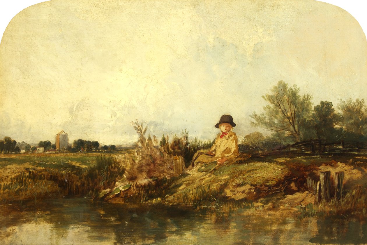 On the Medway, möjligen 1841 (olja på duk) av William James Muller