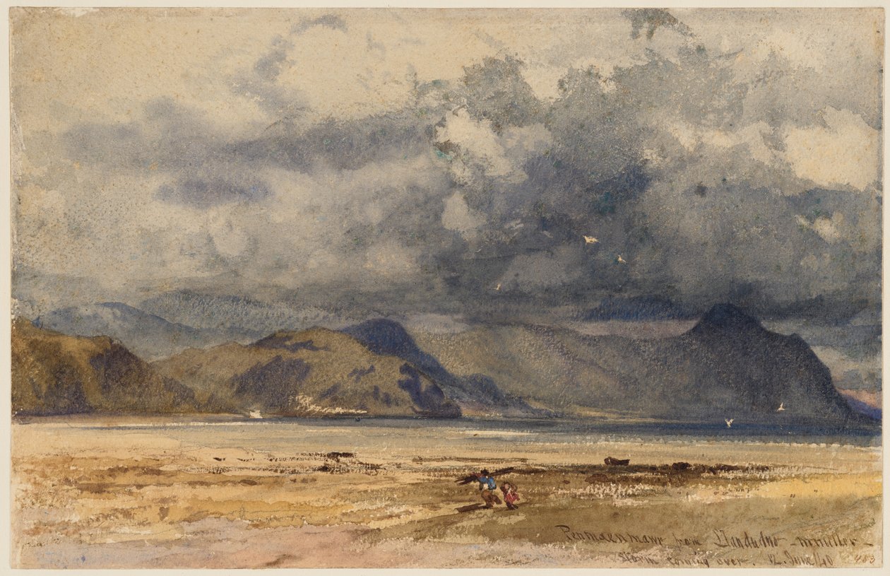 Penmaenmawr från Llandudno av William James Muller