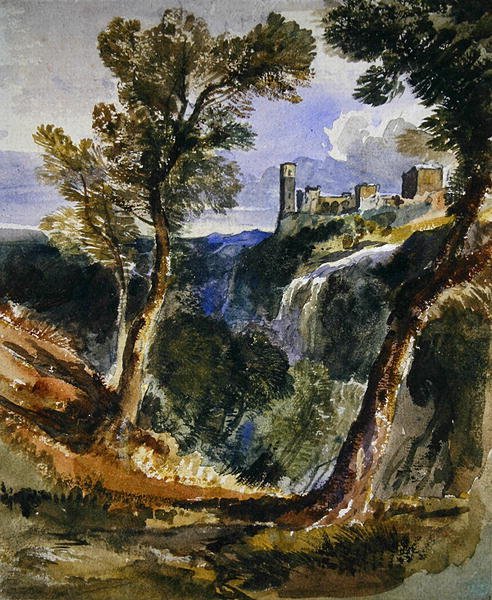 Tivoli (akvarell på papper) av William James Muller