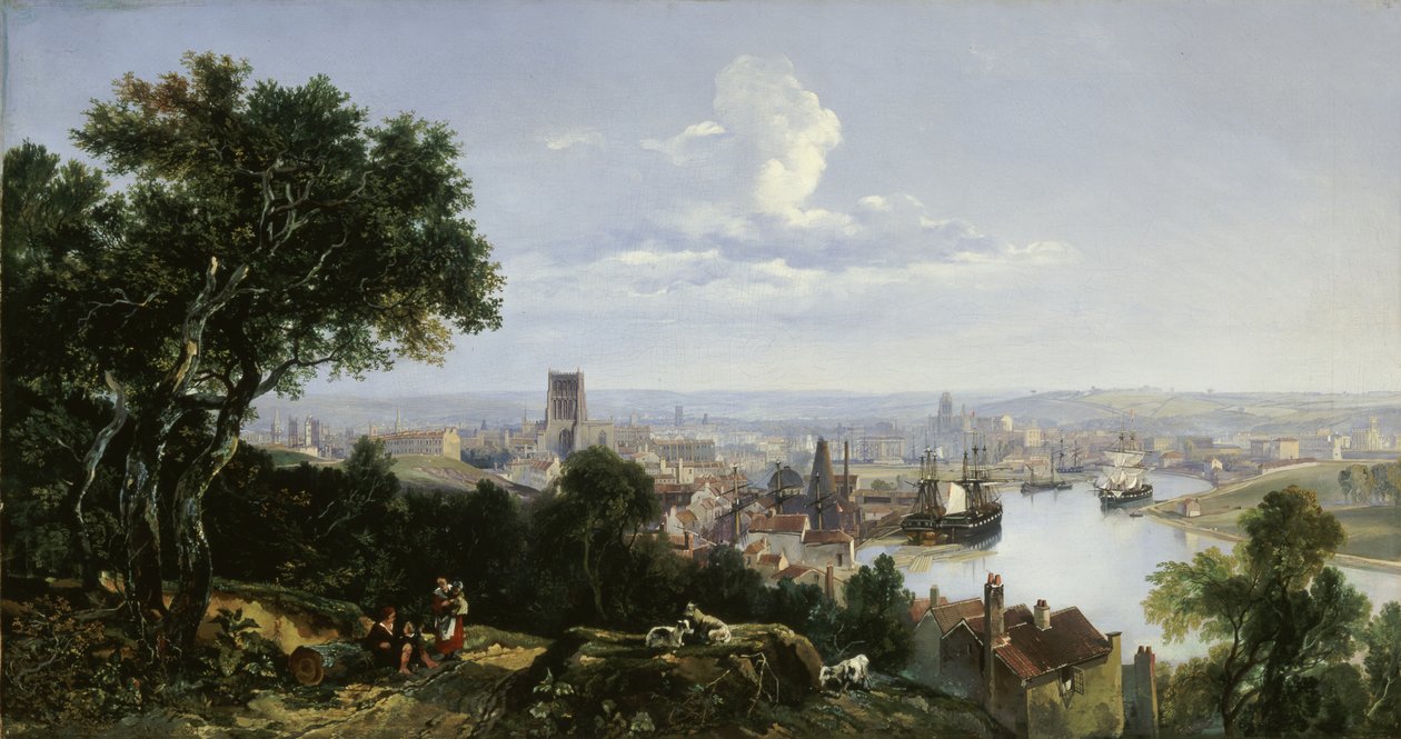 Utsikt över Bristol från Clifton Wood av William James Muller