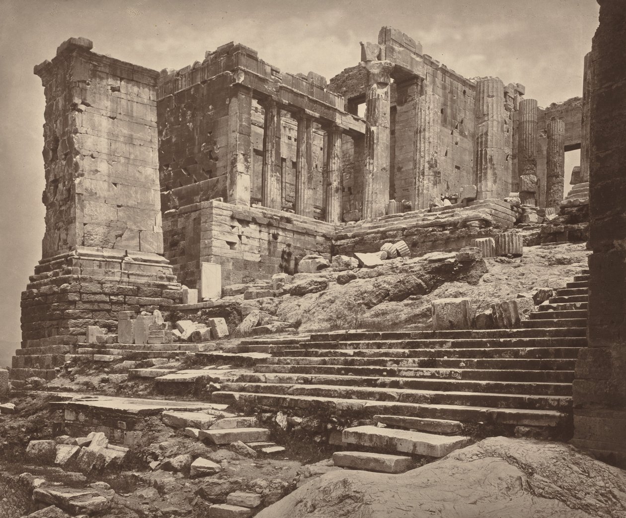 Propylaea från sydväst av William James Stillman