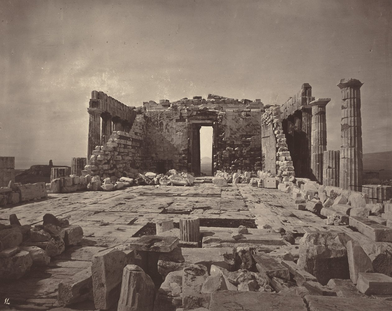 Akropolis i Aten, plåt 14,1869/1870 (foto) av William James Stillman